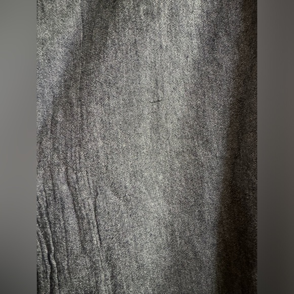 EzHippie Tunic Gray Cotton Pockets 1/4 Button Bohemian hippie Beach Coastal - Picture 9 of 13